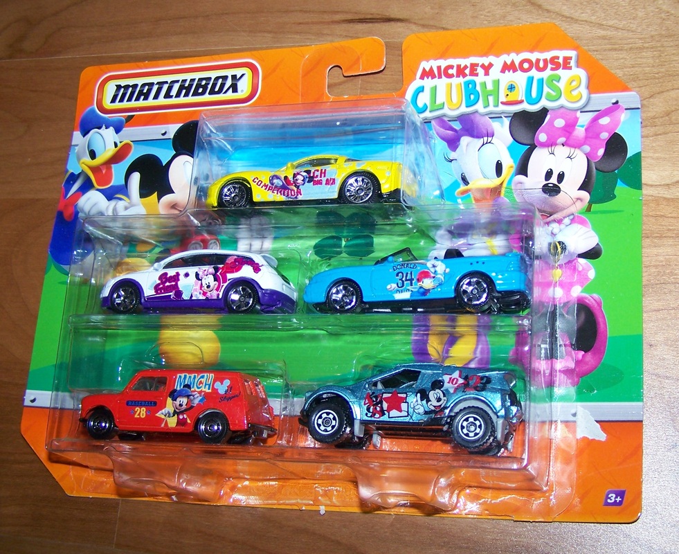 Matchbox Mickey Mouse Clubhouse Cars Bus Van 3 Pack 